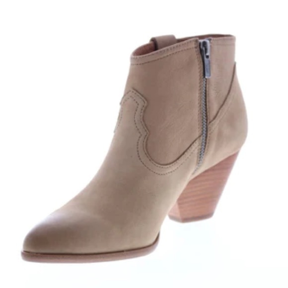 FRYE Reina Bootie 79258 Leather Brown Nubuck Slip On Ankle Booties Boots Sz 8.5 - Picture 16 of 16